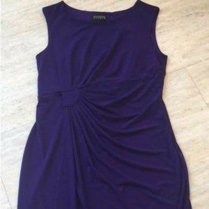 New Enfocus Studio Purple Faux Wrap Dress